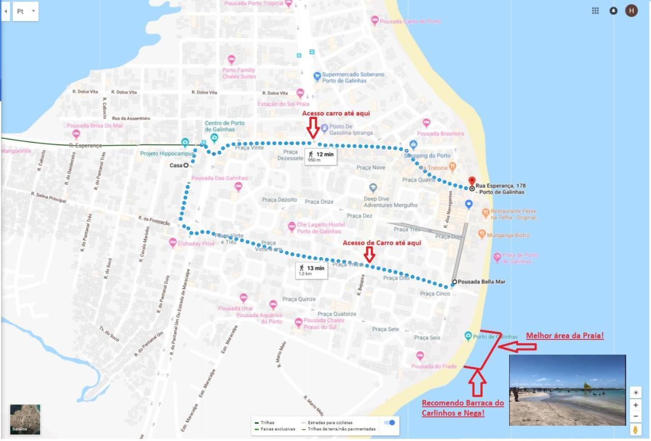 Otima Localizacao Casa, 7 Quartos-Porto De Galinhas 900M Piscinas Naturais Exteriör bild